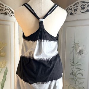 Old Navy scrunch razor back tank black/Gray Size M